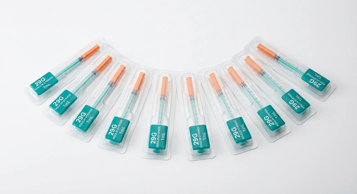 1ml 29G x 12.7mm insulin syringe 10-pack